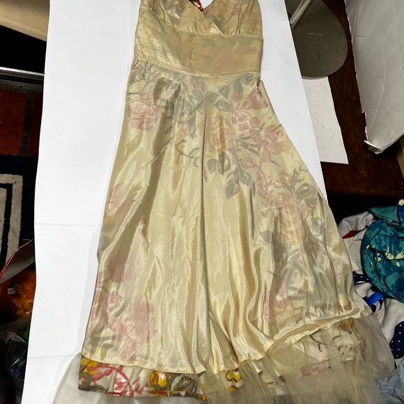 Forever 21 Red and Yellow Plunge Neck Sundress vintage retro 90’s - Picture 10 of 11